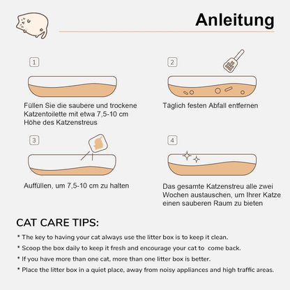 FUKUMARU Tofu Cat Litter, 6 LBS Clumping Cat Litter, Dust Free Unscented Flushable Tofu Litter, Natural, Lightweight and Low Tracking Kitty Litter Pellets Mixed Apple Wood, 24/7 Odor Control