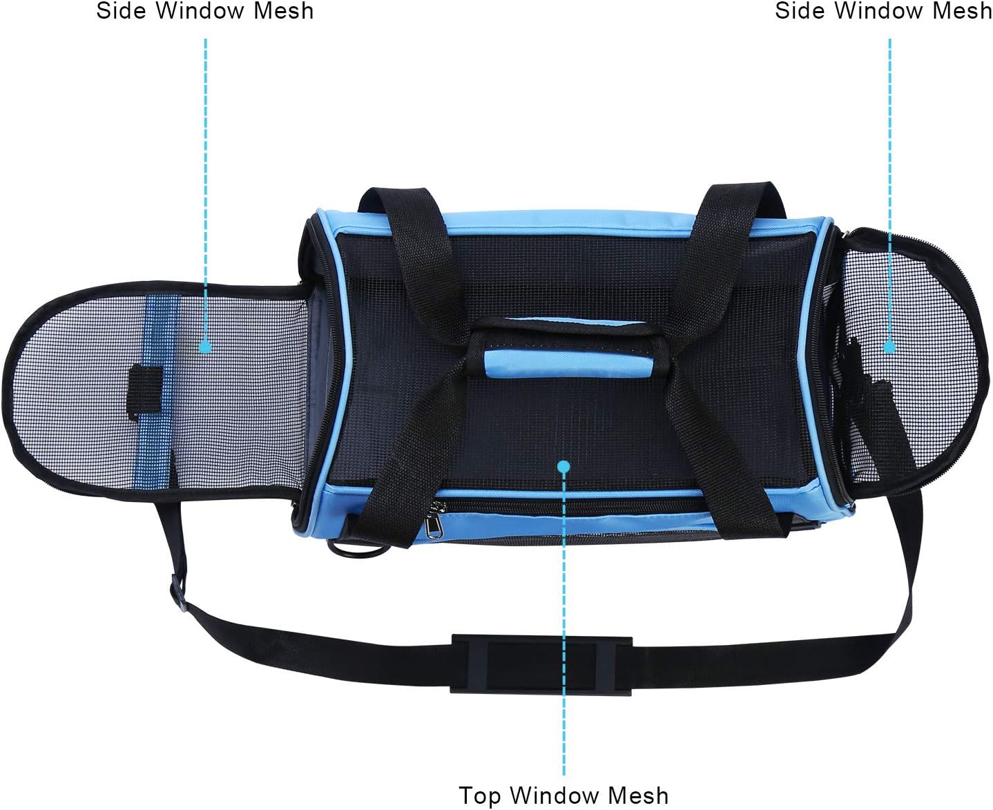 YLONG Airline Approved Pet Carrier,Soft-Sided Pet Travel Carrier for Cats Dogs Puppy Comfort Portable Foldable Pet Bag