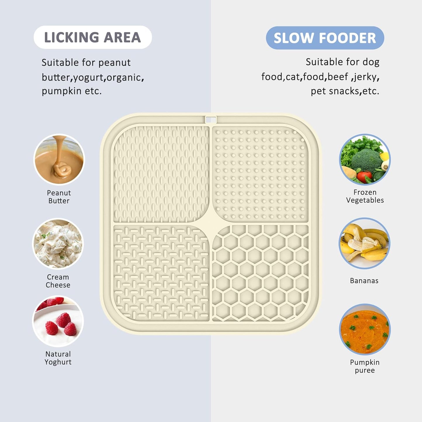 2 Pack Lick Mat for Dogs,Cats,Upgraded 8.5×8.5 inches Licking Mats with Suction Cups,Slow Feeder Licking Pad for Anxiety Relief and Boredom Reducer,Suitable for Dog Training Set 11