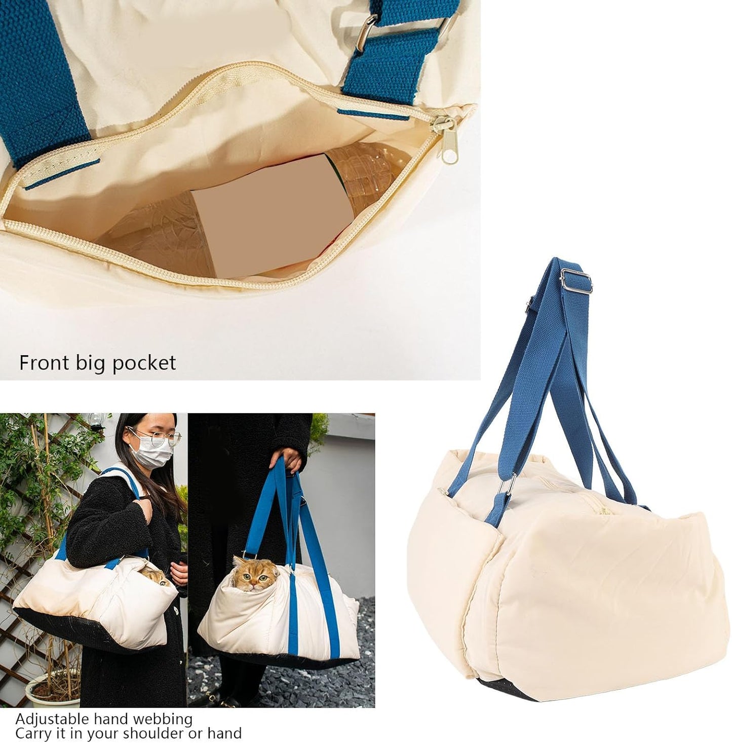 Pet Car Seat, Safety Seat Center Console Pet Car Seat, Center Console Pet Car Seat Portable Puppy Kitten Car Seat Travel Carrier Car Bed for Cats Dogs Puppy Kitten