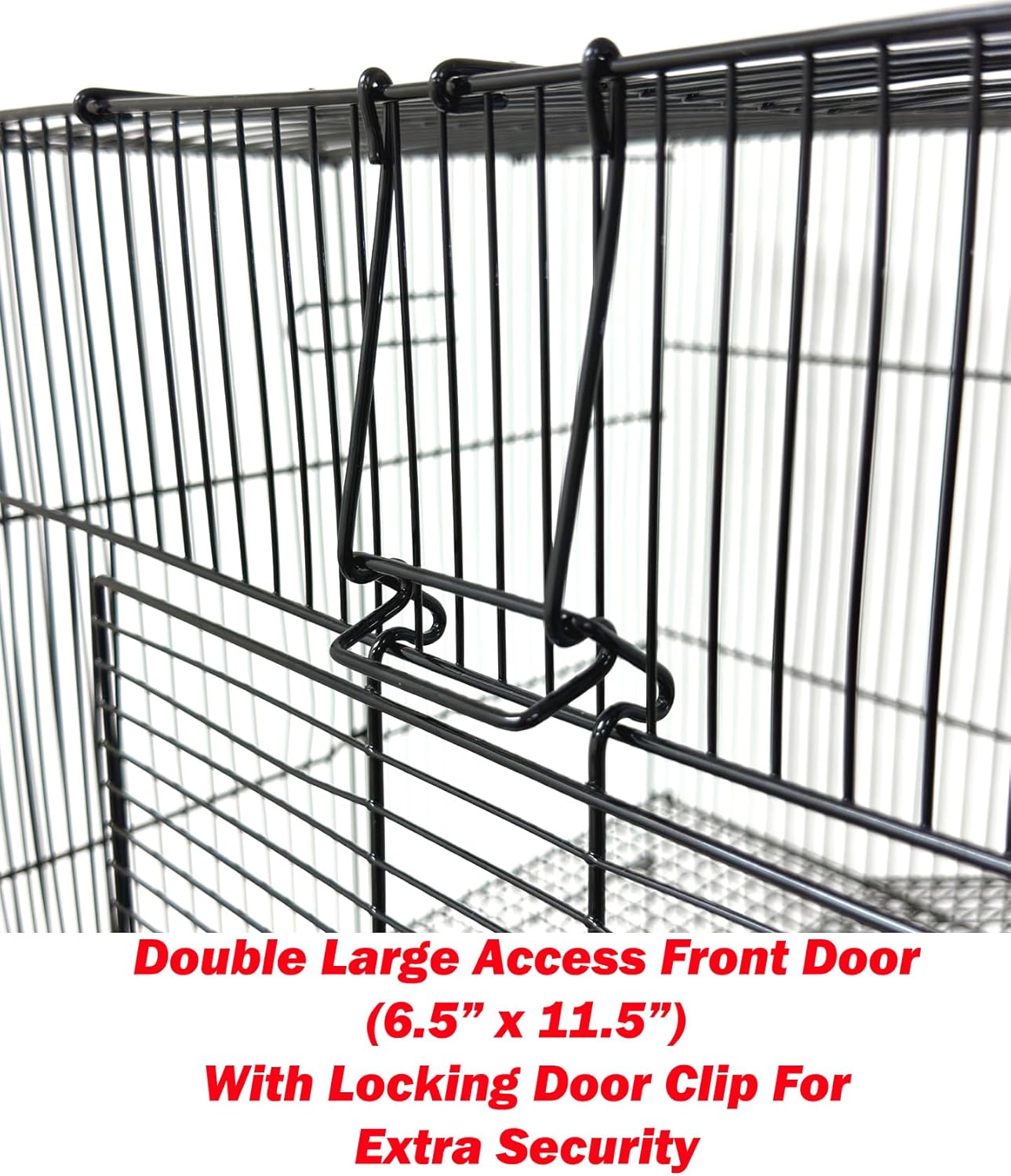 3-Levels Easy Portable Collapsible Ferret Chinchilla Sugar Glider Rats Mouse Animal Critter Chew-Proof Metal Carrier Travel Cage with Narrow 3/8-Inch Bar Spacing Easy to Setup No Tools Needed