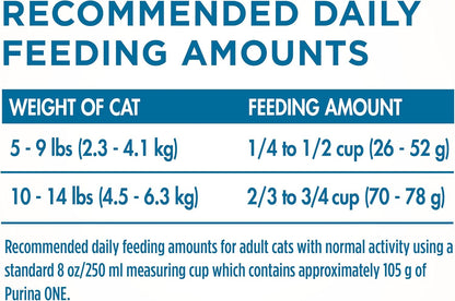 Purina ONE High Protein, Natural Senior Dry Cat Food, Indoor Advantage Senior+ - 3.5 lb. Bag