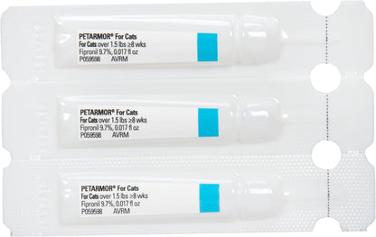 PetArmor for Cats, Flea & Tick Treatment for Cats (Over 1.5 Pounds), Includes 3 Month Supply of Topical Flea Treatments