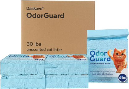 Tofu Cat Litter - Activated Carbon Clumping Litter, Unscented & Low Dust, 30 lbs