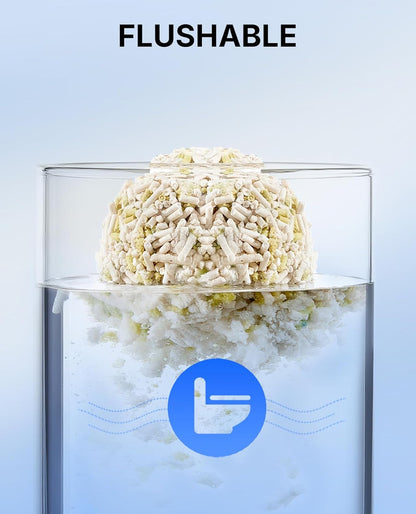 PETKIT 2025 New Urine Monitor Litter, pH Detection Tofu Litter, Superior Clumping 100% Natural Ingredients Plant Cat Litter, Dust-Free and Odor Control, Non-Sticky, Easy Scooping (5.2lb×1bag)