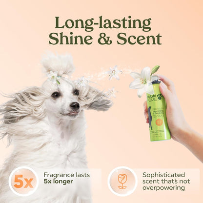 PAWFUME Dog Perfume Spray Long Lasting Scent for Grooming, Show Dog, 1-Pack – Keep Your Pup Fresh All Day – Hypoallergenic, Alcohol-Free, Detangling Formula – Moisturizing Pet Cologne Spray for Dogs