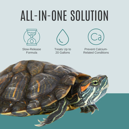 Shellstrong Premium Calcium Block for Aquatic Turtle - Slow Release Water Tank Conditioner - Cuttlebone for Aquarium - Turtle Tank Accessories - 20 Gallon Aquatic Tank Treatment (3 Calcium Blocks)