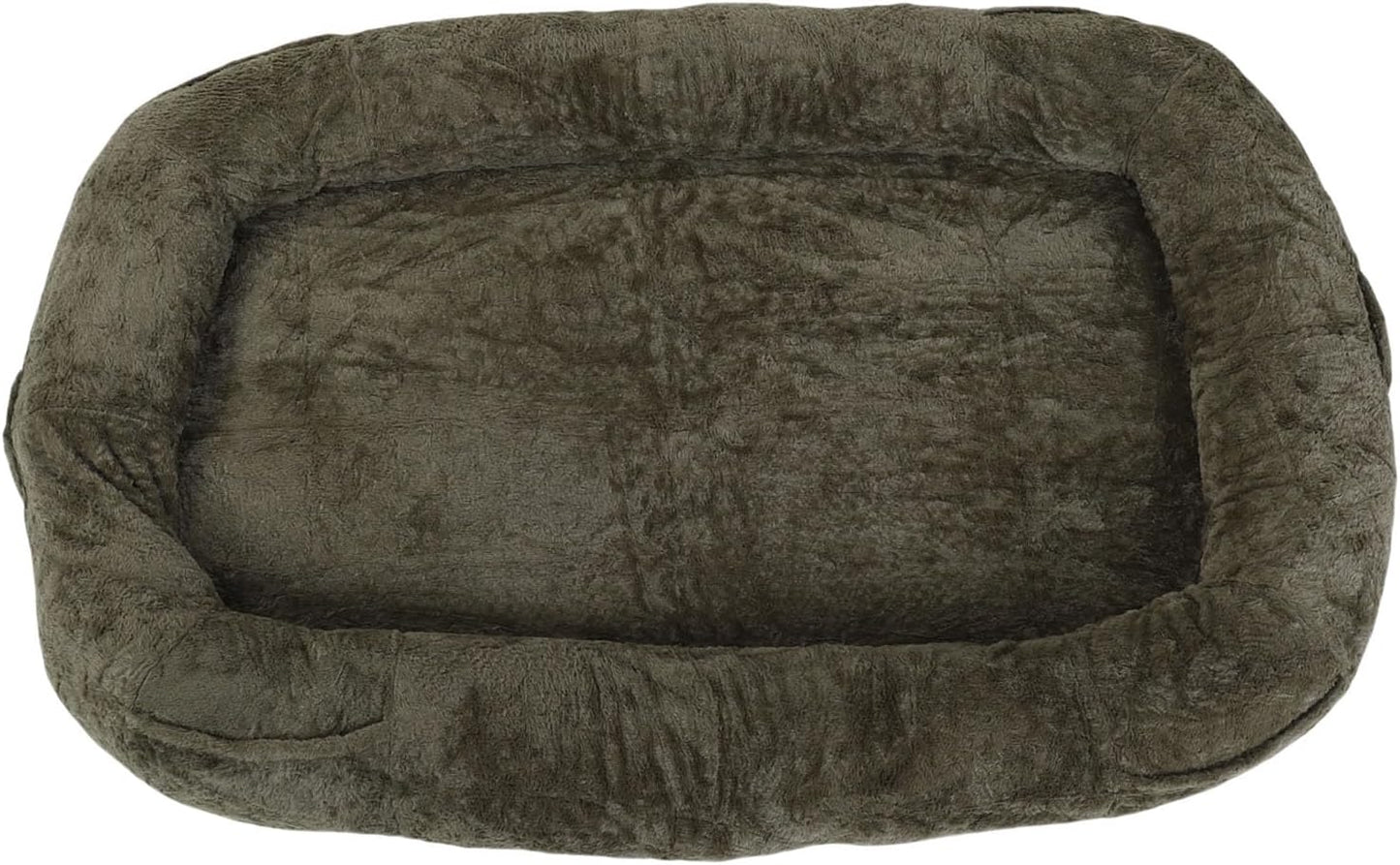 Human Dog Bed, 71 x 47 x 12 in Washable Extra Large Dog Bed for People, Giant DogBed with Storage Pockets, Green