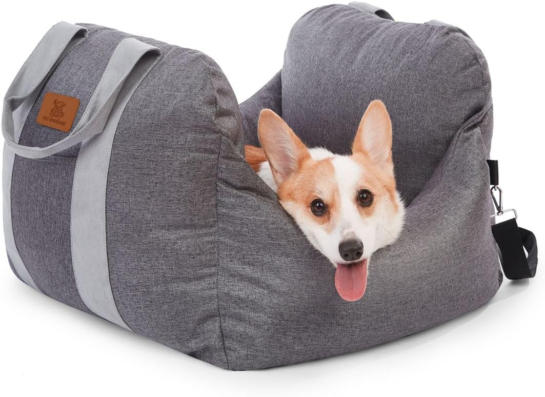 PET AWESOME Dog Car Seat, Puppy Booster Seat, Travel Carrier Bed for Small and Medium Pets