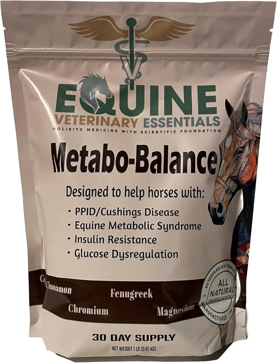 MetaboBalance Equine Metabolic Support Supplement | Helps Manage Laminitis, PPID & Insulin Resistance | Natural Horse Formula for Blood Sugar & Hormonal Balance | Daily Powder