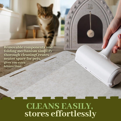 Apasiri Cat House for Indoor Cats: Cat House for Indoor Sturdy Scratch-Resistant, Compatible with Heating Pads, Innovative Polyester Fiber Cat Bed Cave, Original Castle Design