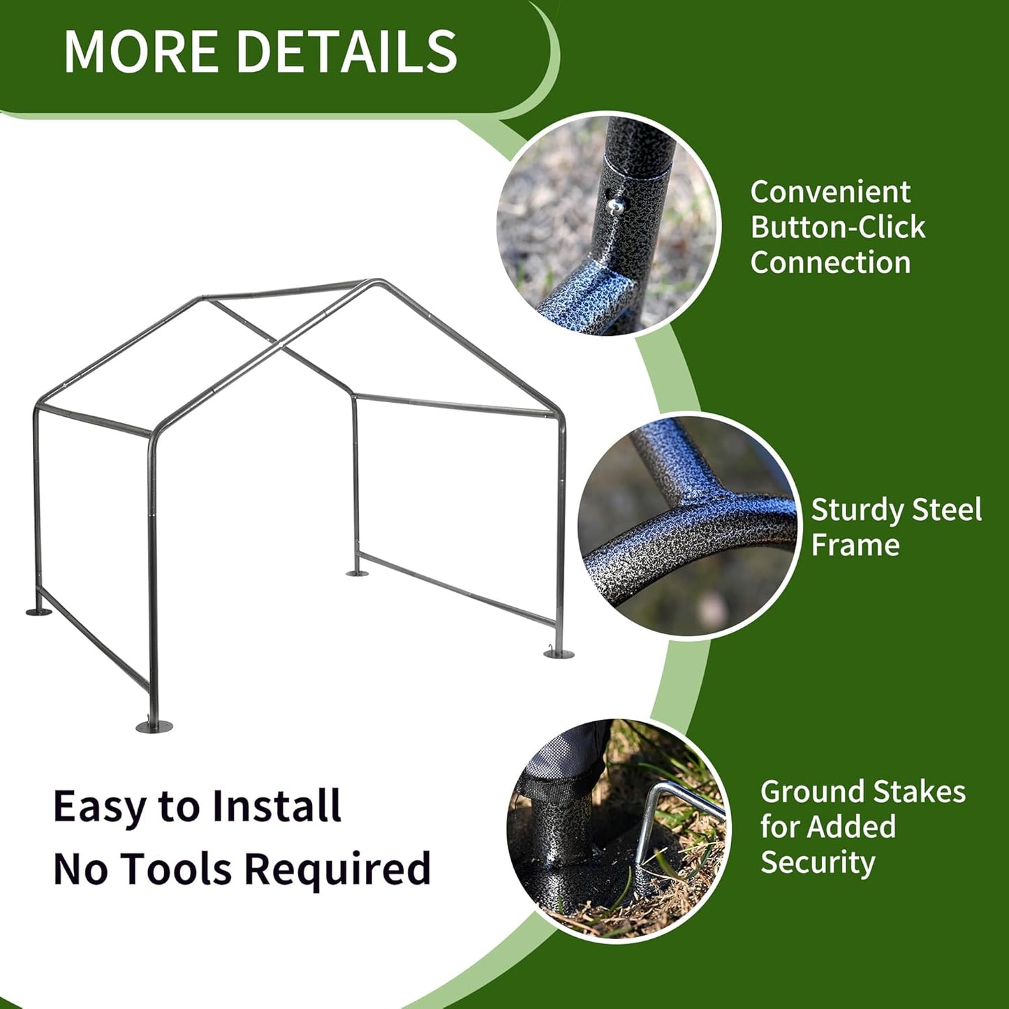 Summertrail Extra Large Dog House Outside, Dog Tent Outdoor, Big Dog Shade Shelter Doghouse Canopy with Three-Sided Breathable Mesh Windows, Gray Sun Rain Cover for Pet Cat Livestock 4'x 4'x 3.3'