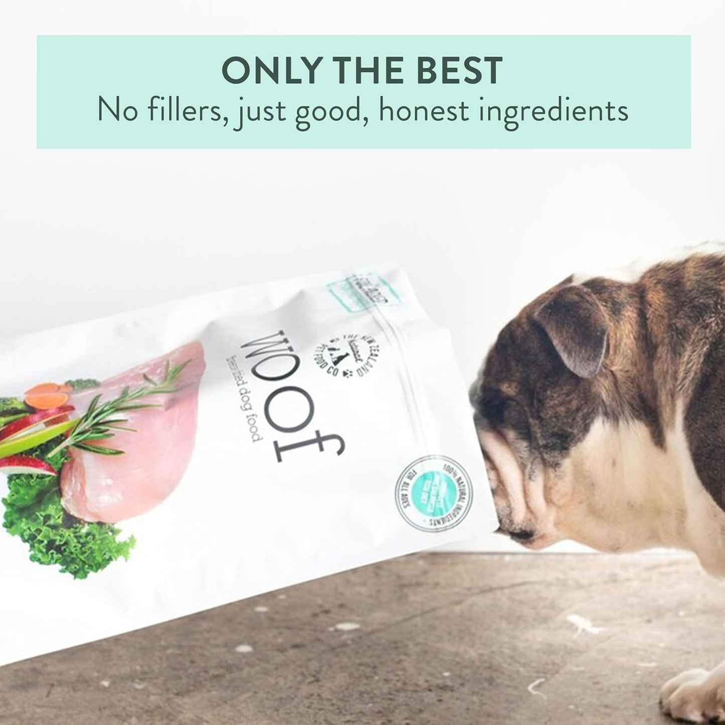 The New Zealand Natural Pet Food Co WOOF Freeze Dried Dog Food - Chicken Recipe, High Protein Dog Treats & Snacks, Dog Food Toppers & Meals, 9.9 oz