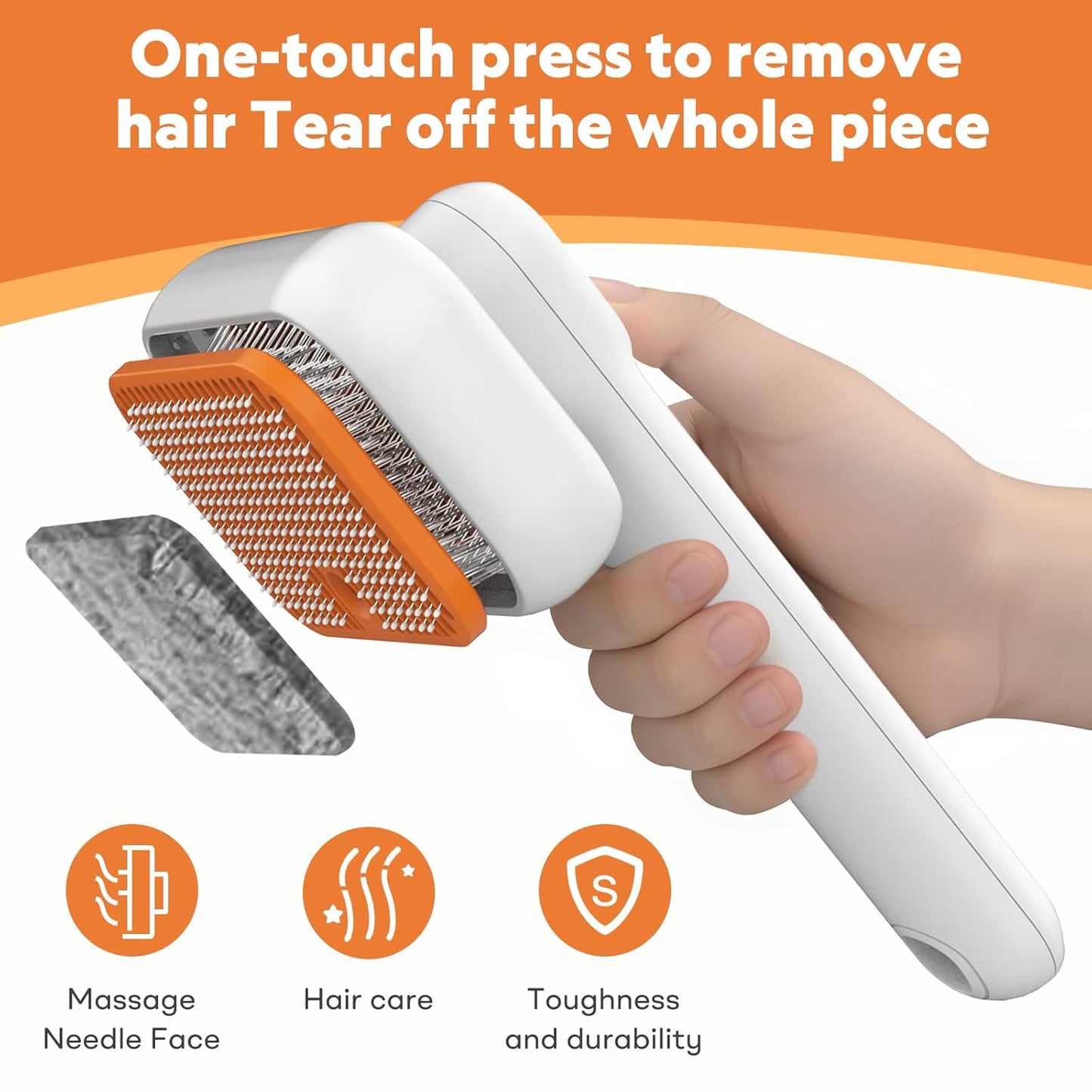 3-in-1 Cat Steam Brush with Mist Spray, Pet Grooming Deshedding Brush with One-Click Hair Release for Long & Short Hair Cats