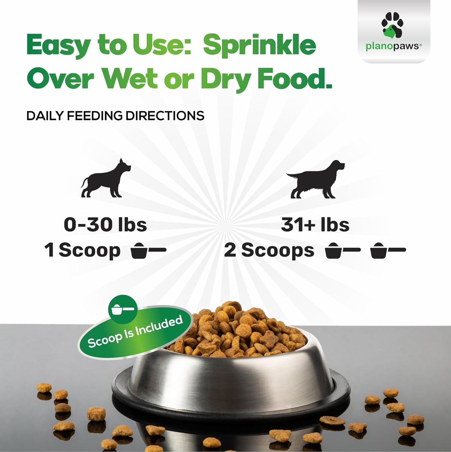 Dog Teeth Cleaning Powder - Plaque and Tartar Remover - Dental Powder with Bactase PET - Breath Freshener for Overall Dental Care - Supports Mouth, Teeth, and Gum Health for All Ages and Sizes