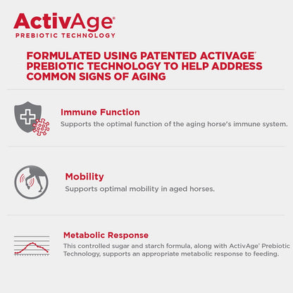 Purina | Enrich Plus Senior Ration Balancing Horse Feed | 50 Pound (50 LB) Bag