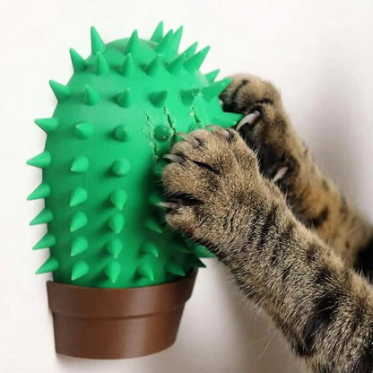 PetPhindU Cat Face Scratchers Self Groomer for Clawing, Stretching, and Grooming Built-in Catnip Compartment Wall Mounted Corner Brush (Green,One Size)
