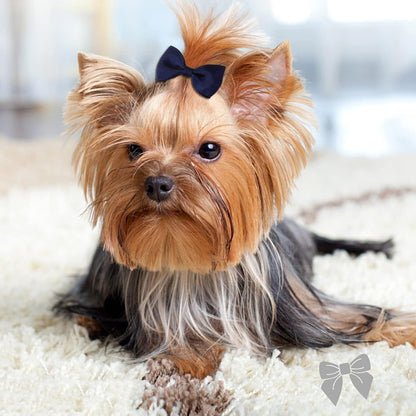 Puppy Dogs Hair Barrettes Bows with Rubber Bands,Hair Accessories Bow Pet Grooming Cute Pet Small Hair Bowkno