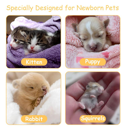 10 Packs Pet Silicone Nursing Nipple for Replaceable teats Mini and Syringes, Puppies,Silicone Kitten Pacifier,Kitten Feeding Syringe,Kitten Supplies,(Mini+Original)