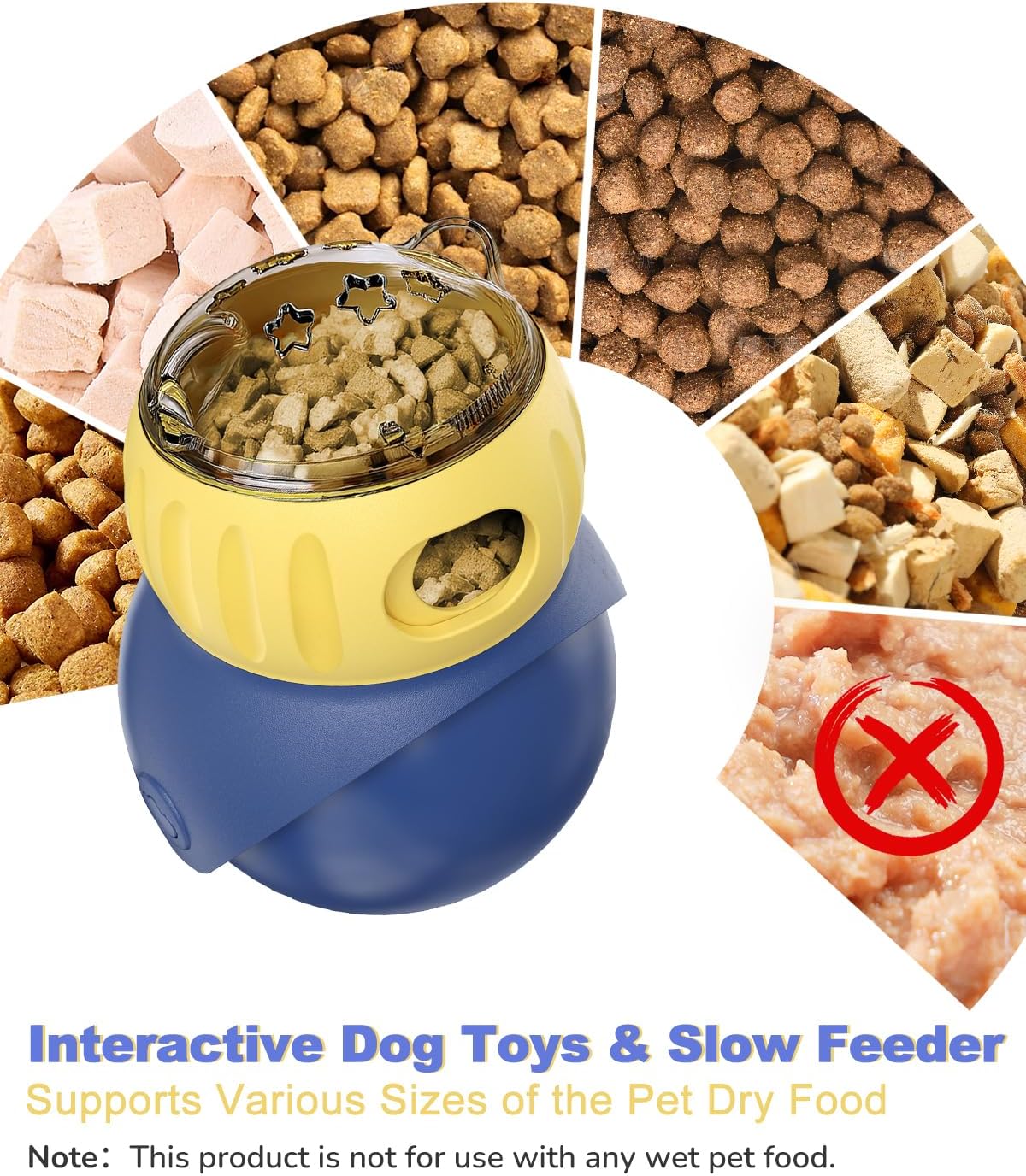 Cat Puzzle Feeder - Interactive Cat Toy & Dog Toys, Treat Dispenser for Indoor Cats, Small Dogs, Puppies | Slow Feeder to Keep Busy