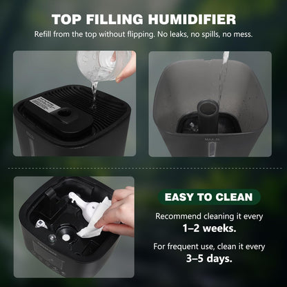 Coospider 5L Reptile Fogger Humidifier, Automatic Humidifiers for Reptiles Tank, Terrarium Humidifiers with Timer and Humidity Control, Reptile Misting System for Reptiles Amphibians Herps Vivarium