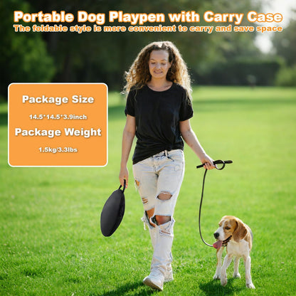 Outdoor Cat Enclosure with Surround Tunnel, Outdoor Pet Playpen Enclosed, Portable Catio Cat Tent with Tunnel for Indoor Cats Small Animals and Puppy, Portable Tent with Carry Bag