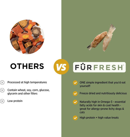 Freeze Dried New Zealand Green Lipped Mussels Healthy Dog & Cat Treats - Single Ingredient, No Artificial Colours, Additives, or Preservatives | Omega-3 | Joint & Hip Health | Grain Free