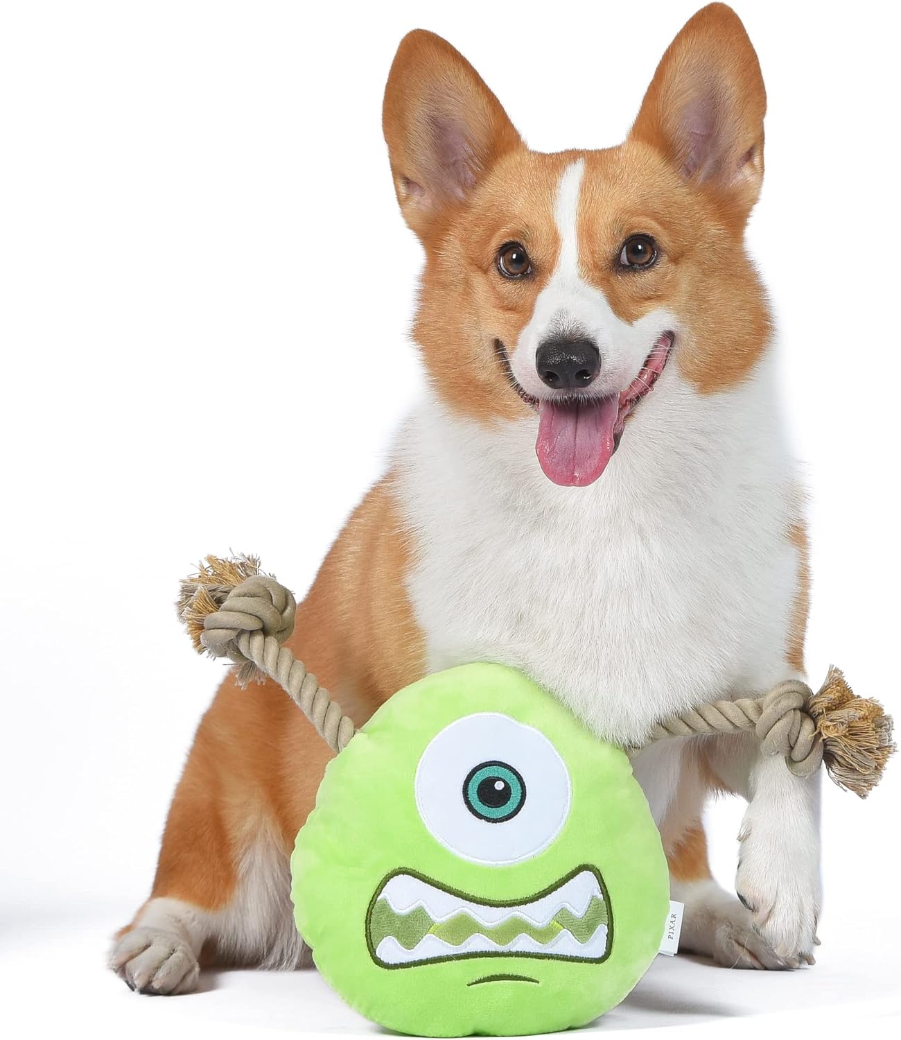 Disney for Pets Disney and Pixar's Monsters, Inc. Mike 9" Rope Head Toy for Dogs | Mike Dog Toy | Monsters Inc Movie Toys for All Dogs, Official Dog Toy Product of Disney and Pixar for Pets