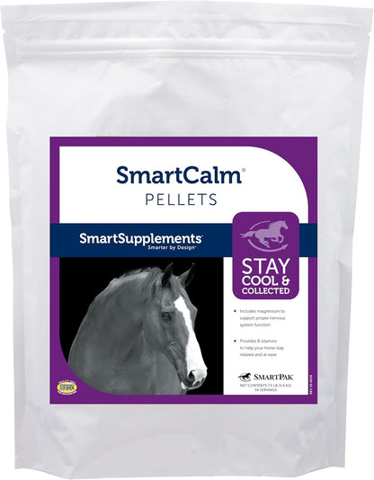 SmartCalm Pellets Horse Calming Supplement | No Added Sugar or Herbs | Equine Supplement | 56 Servings | 7.5 lb Bag