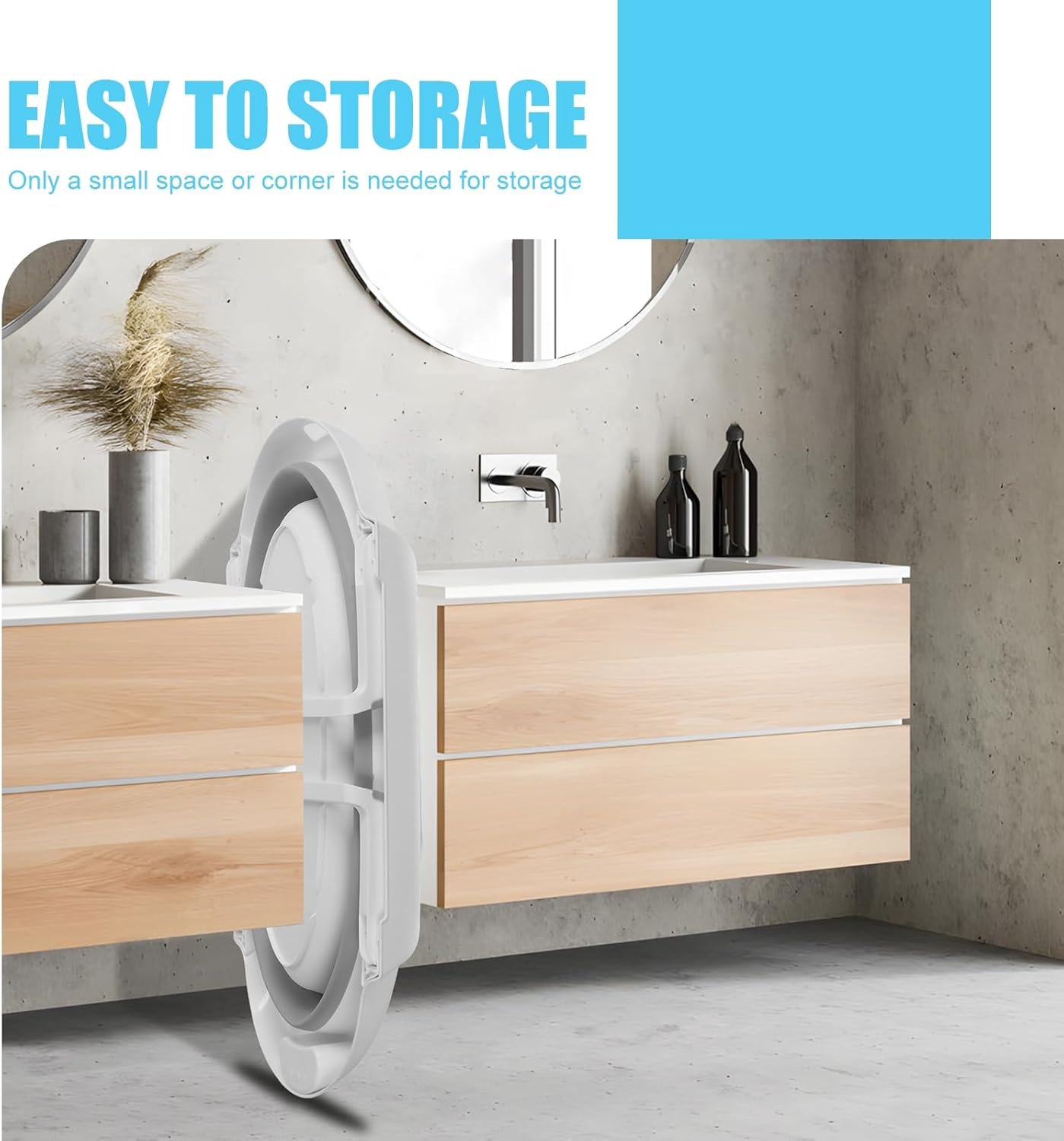 Dog Bathtub Dog Washing Station, Foldable Pet Bath Tub for Bathing and Grooming, Collapsible Portable Shower Bathtub for Small Dogs Cats Pet, Indoor and Outdoor Grey