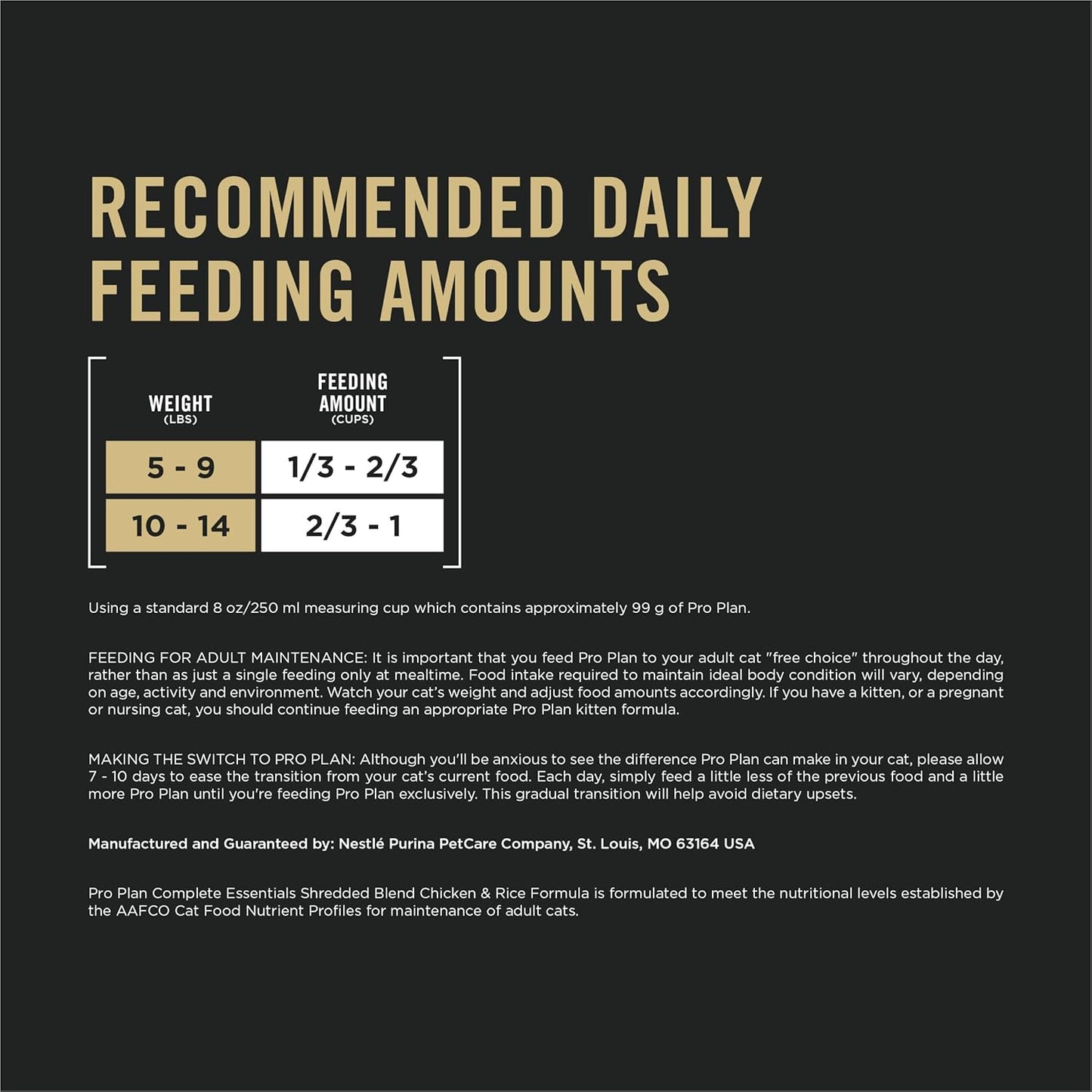 Purina Pro Plan Complete Essentials Shredded Blend Chicken and Rice Formula Adult High Protein Cat Food - 6 lb. Bag