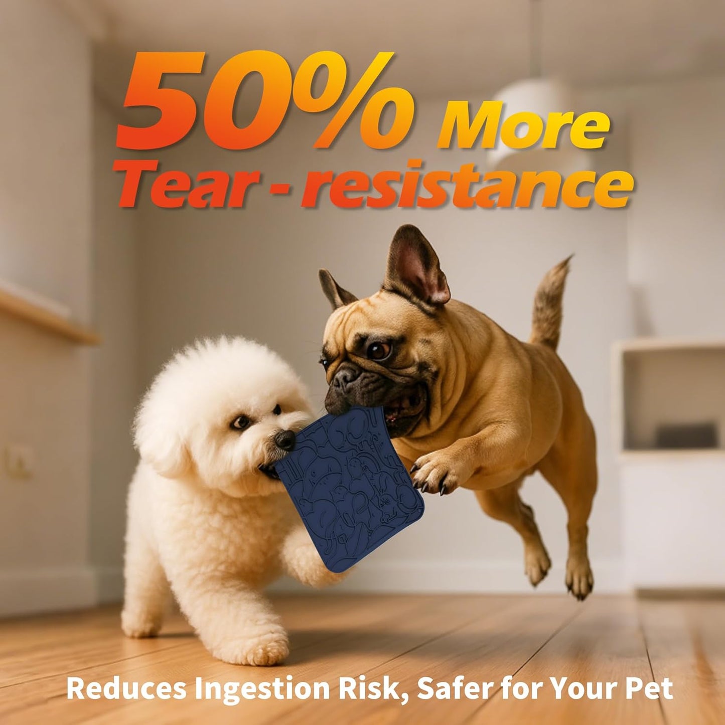 Lick Mat for Dogs & Cats,Dog Lick Mat with Suction Cups for Anxiety Relief, Slow Feeder Dog Licking mat, Puppy Lick mat for Bath Time, Grooming & Training 2 Pack