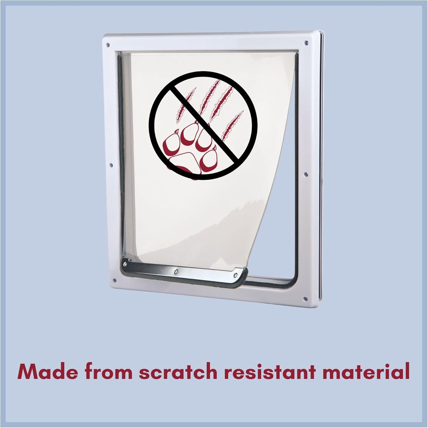 Trixie Pet Products 2-Way Locking Dog Door, Medium to X-Large Dogs, White