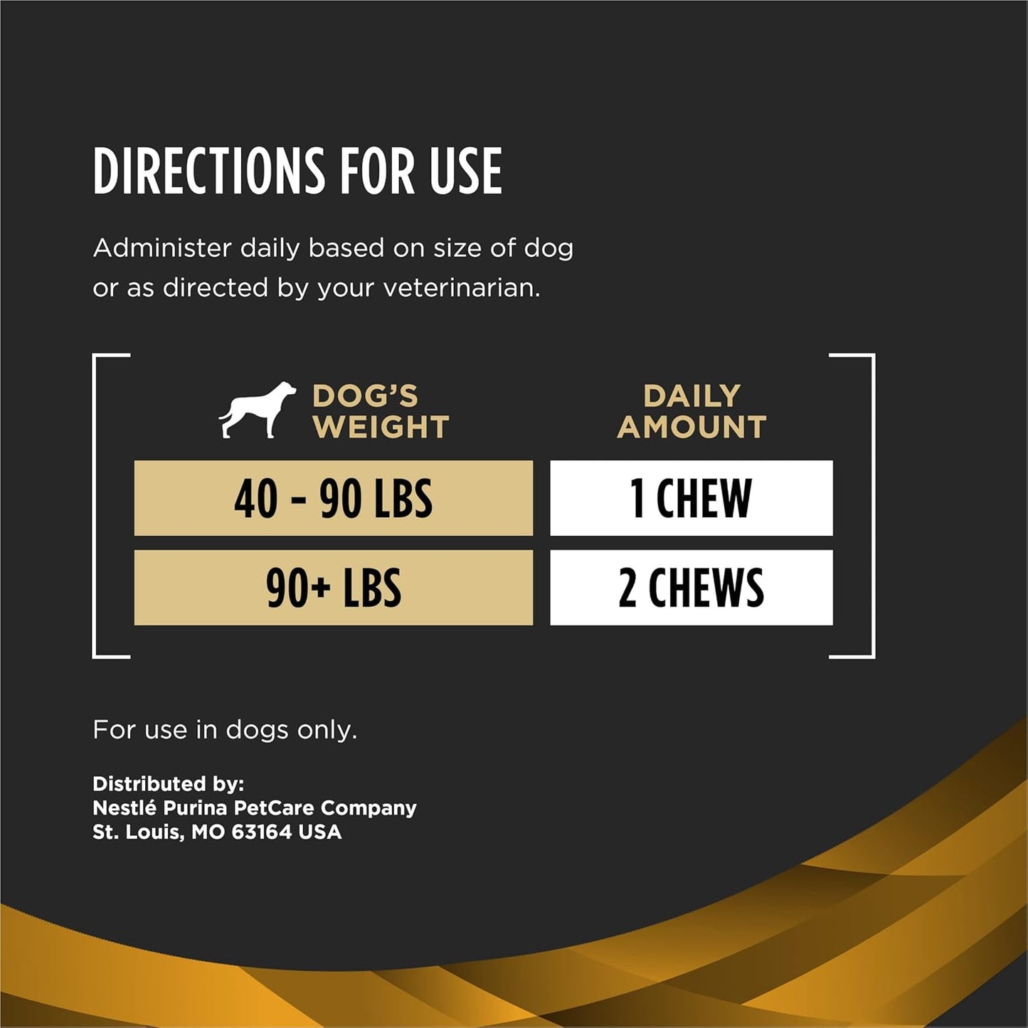 Purina Pro Plan Veterinary Large Breed Dog Joint Care Supplement with Glucosamine, Chondroitin, and Collagen to Support Hip and Joint Health – 30ct Pouch