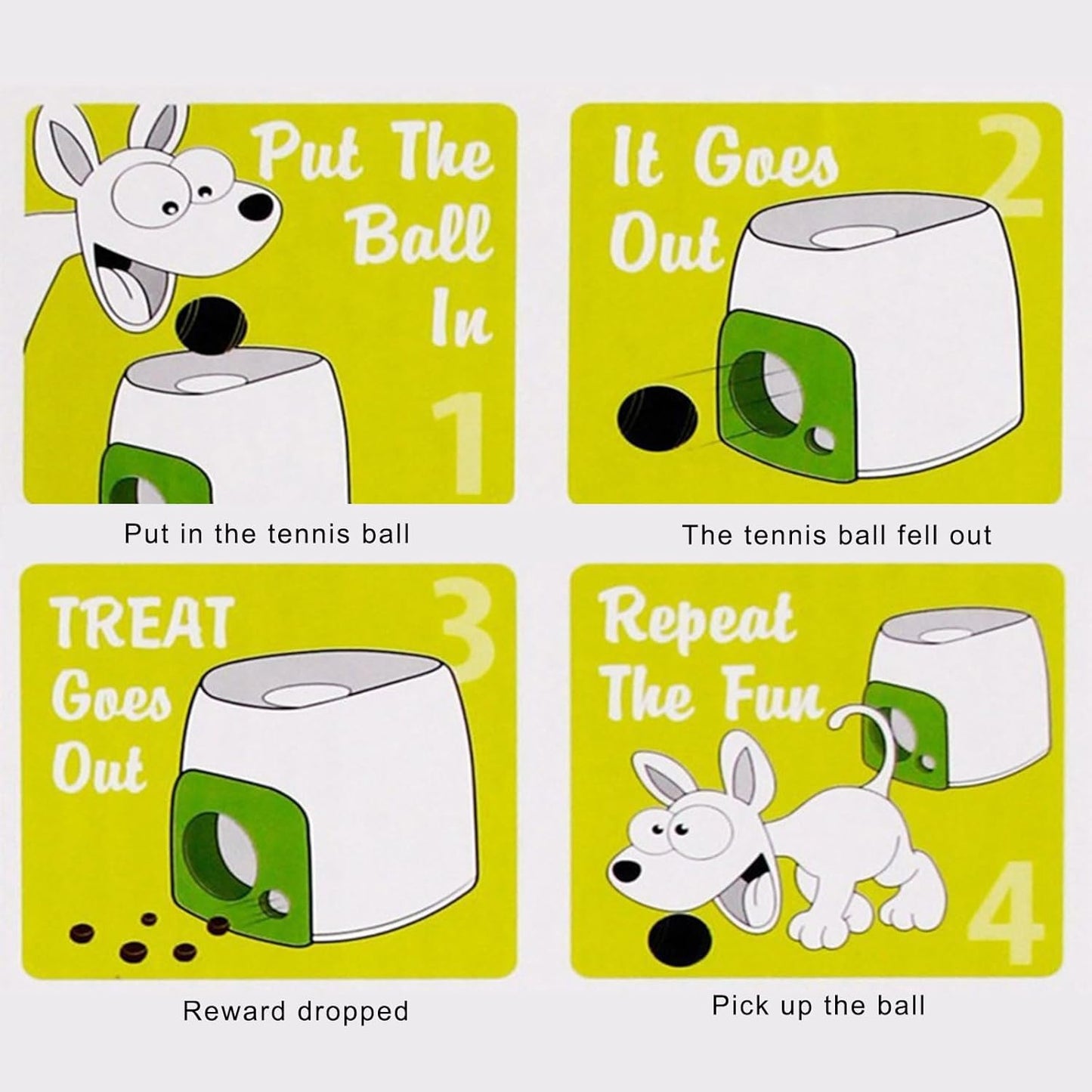 Dog Anxieties Relief Ball Launchers Treat Dispenser Toy Simple Operations for Various Portable Dog Toy