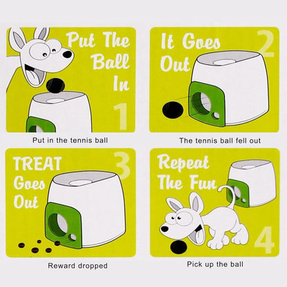 Dog Anxieties Relief Ball Launchers Treat Dispenser Toy Simple Operations for Various Portable Dog Toy