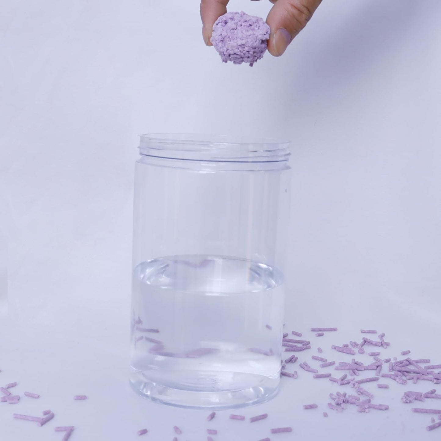 Tofu Cat Litter Lavender Scent 5.5 Lbs, Can Flush Down Toilets or drains, Low Tracking Cat Litter 2mm Pellets.