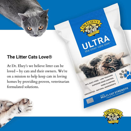 Dr. Elsey's Ultra UnScented Clumping Clay Cat Litter 40 lb. Bag