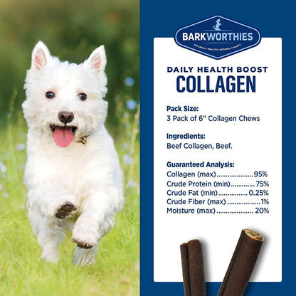 B a r k w o r t h i e s Collagen Beef Sticks for Dogs - 2 Pack Grain Free, Rawhide Free, Natural Dog Chews for Teething & Dog Training - Daily Health Boost for Barkworthies, Ebook