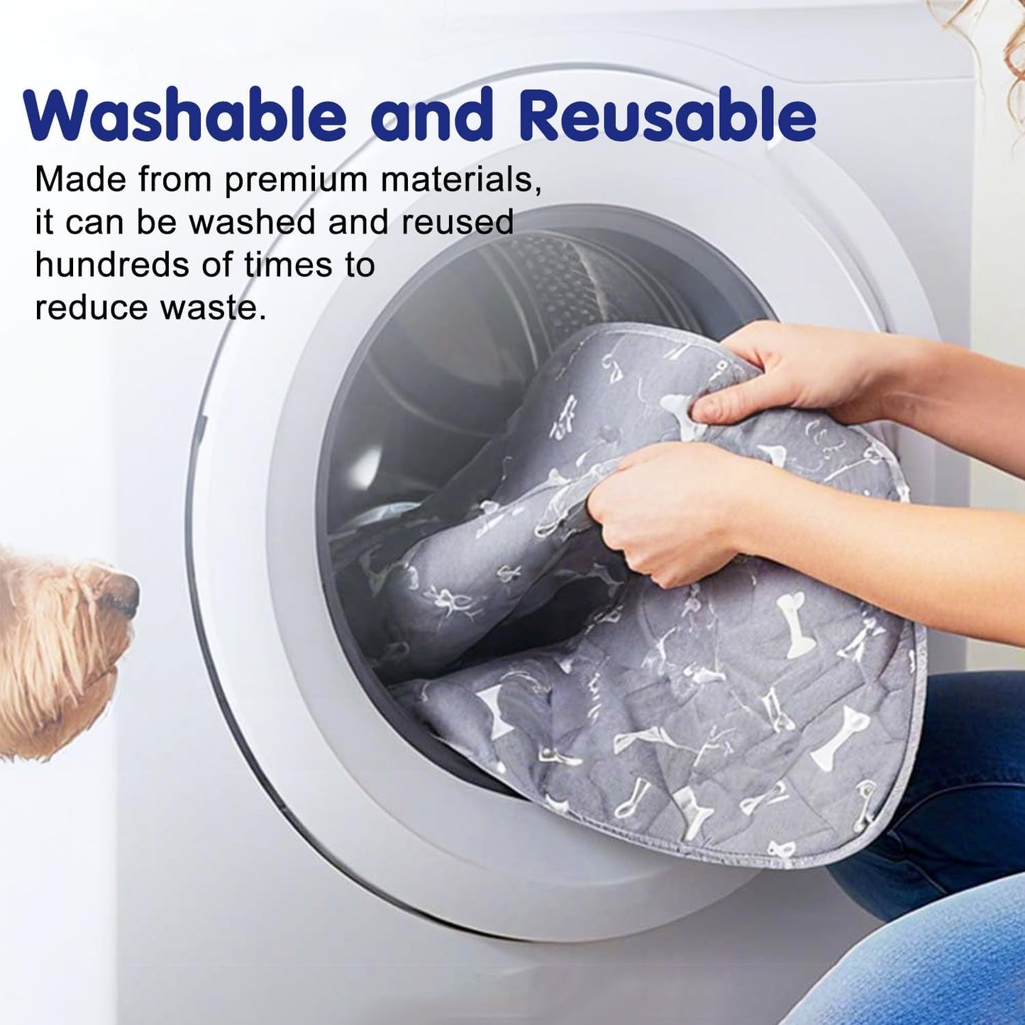 Puppy Pads with pheromones, Reusable Puppy Pads for Dogs & Cats, Washable, Durable Leak-Proof & Anti-Slip Pet Training Pads for Home & Travel(Red, L: 35.4" × 31.5")