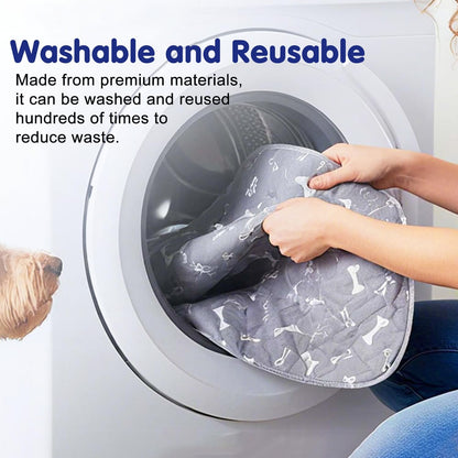 Puppy Pads with pheromones, Reusable Puppy Pads for Dogs & Cats, Washable, Durable Leak-Proof & Anti-Slip Pet Training Pads for Home & Travel(Red, L: 35.4" × 31.5")