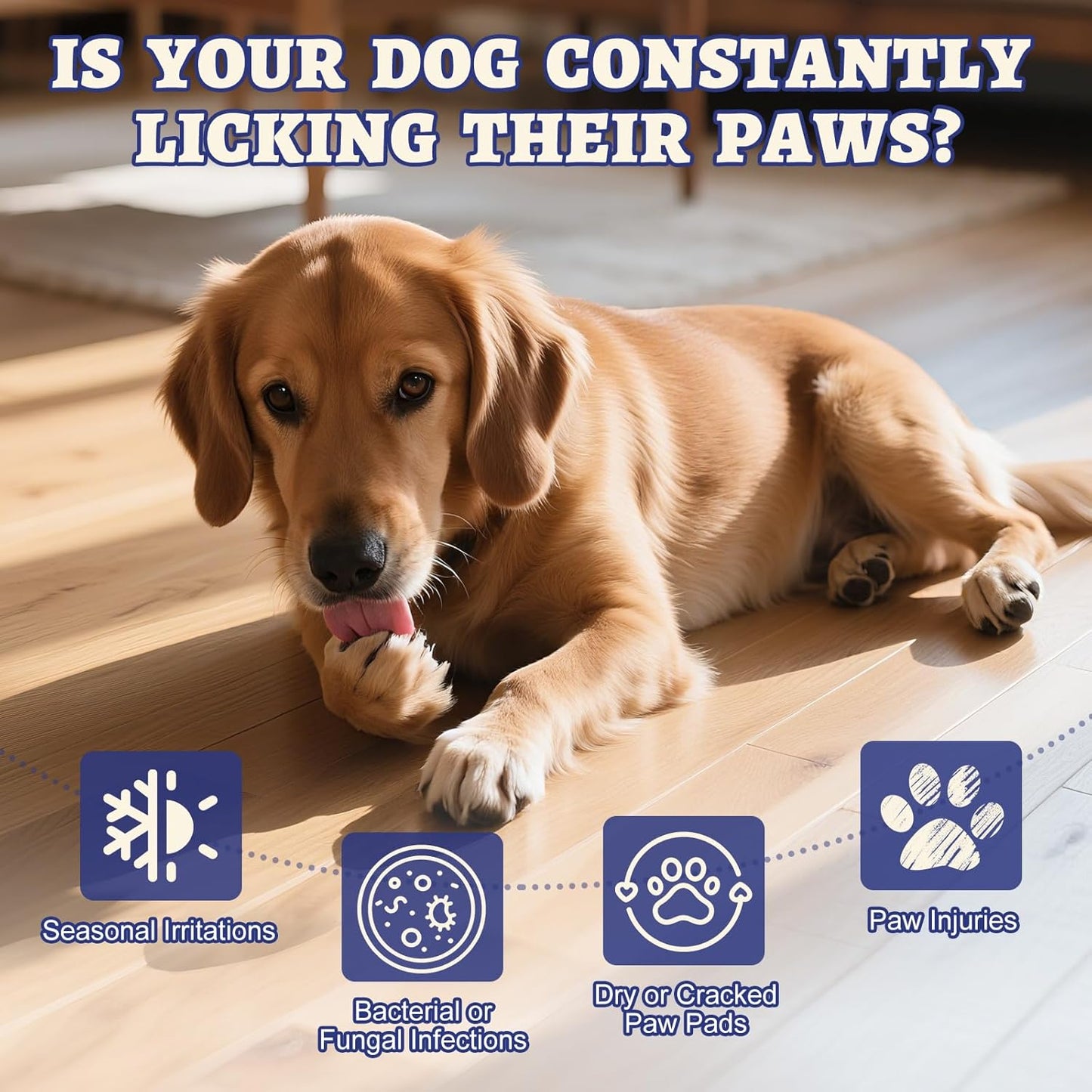 Paw Licking Relief for Dogs, Dog Licking Paws Treatment, Herbal Supplement for Soothes Itching & Redness and Calms Irritation & Discomfort, Dog Paw Licking Drop with Bacon Flavor (2 FL OZ)