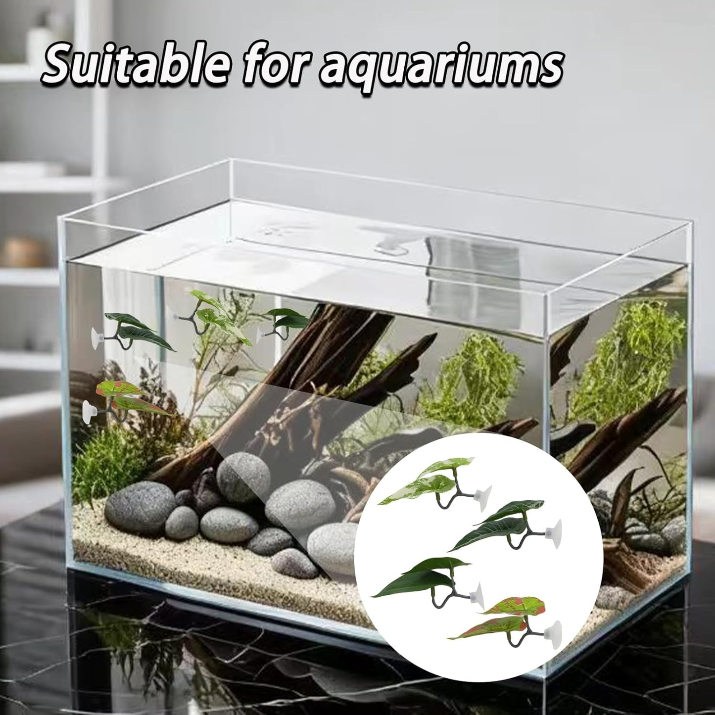 4 Pcs Betta Fish Leaf Pad, Spawning Grounds Breeding Resting Bed, Natural Habitat Pad for Beta Resting/Spawning Grounds/Aquarium Decor