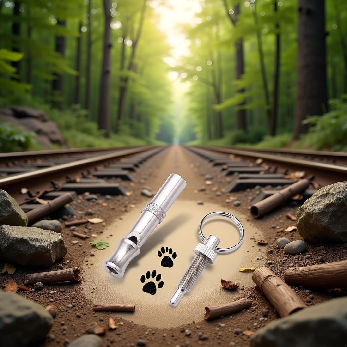 3Pcs Silver Adjustable Ultrasonic Dog Whistle,Portable Whistle Pet Whistle Supersonic Whistle Dog Whistles for Pet Training,Training and Behavior Aids, Portable Pet Training Aid