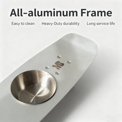 Dog Bowls Water and Food Cat Bowl Stainless Steel Bowl Pet Feeder Bowls for Medium Dogs and Cats Puppies, Silver