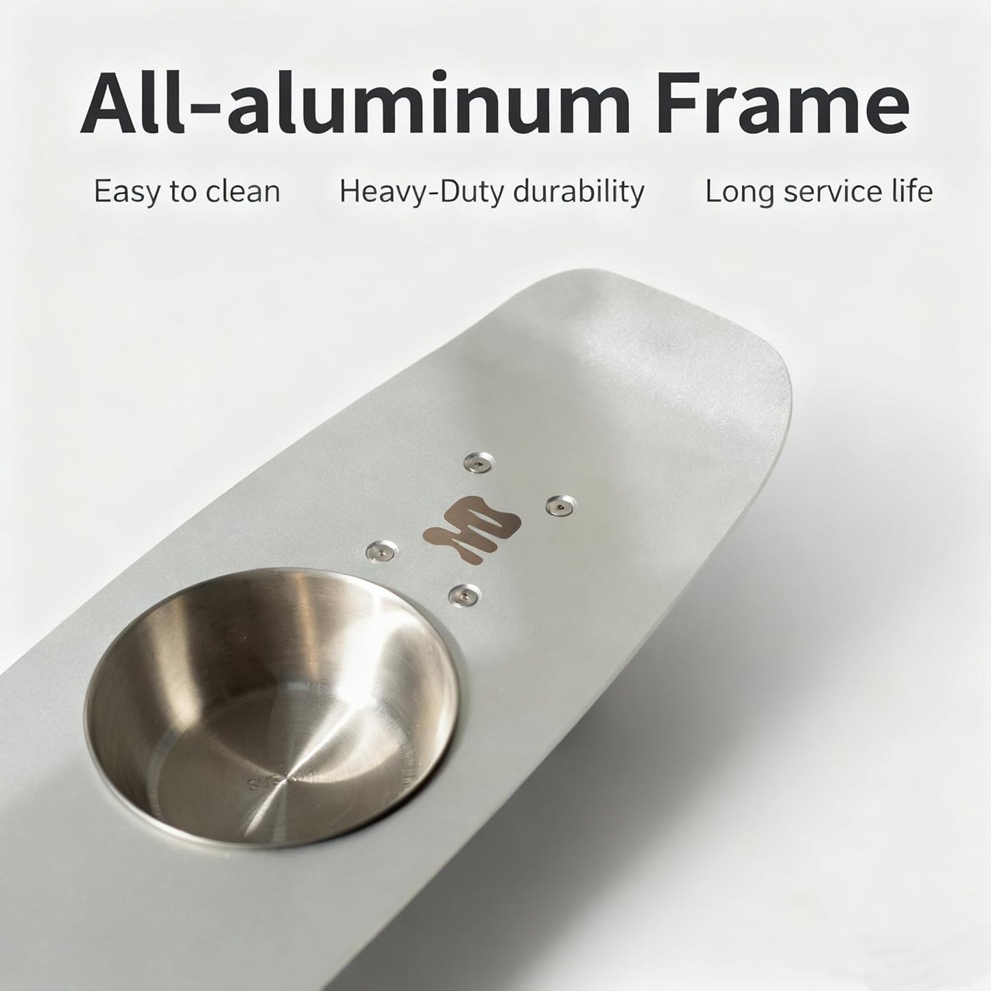 Dog Bowls Water and Food Cat Bowl Stainless Steel Bowl Pet Feeder Bowls for Medium Dogs and Cats Puppies, Silver