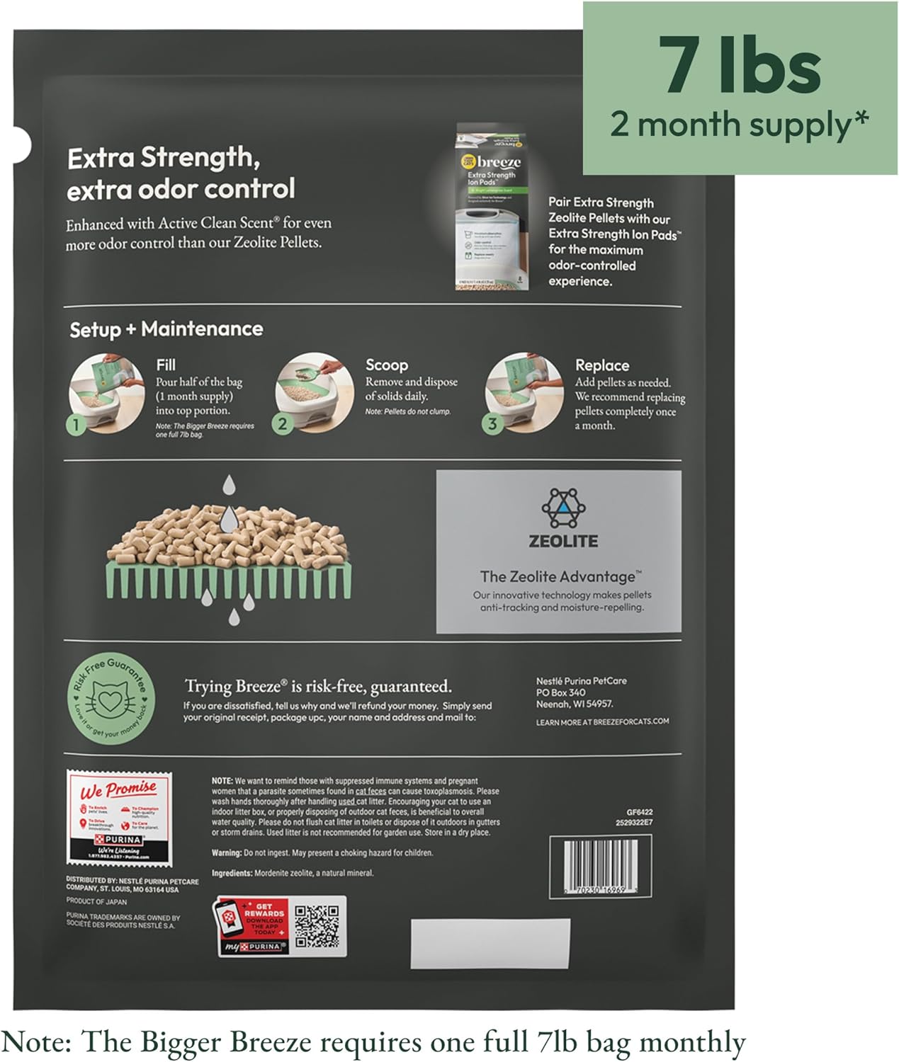 Purina Tidy Cats Scented Litter Pellets, Breeze Enhanced Refill Litter Pellets in Recyclable Box - (6) 3.5 lb. Bags