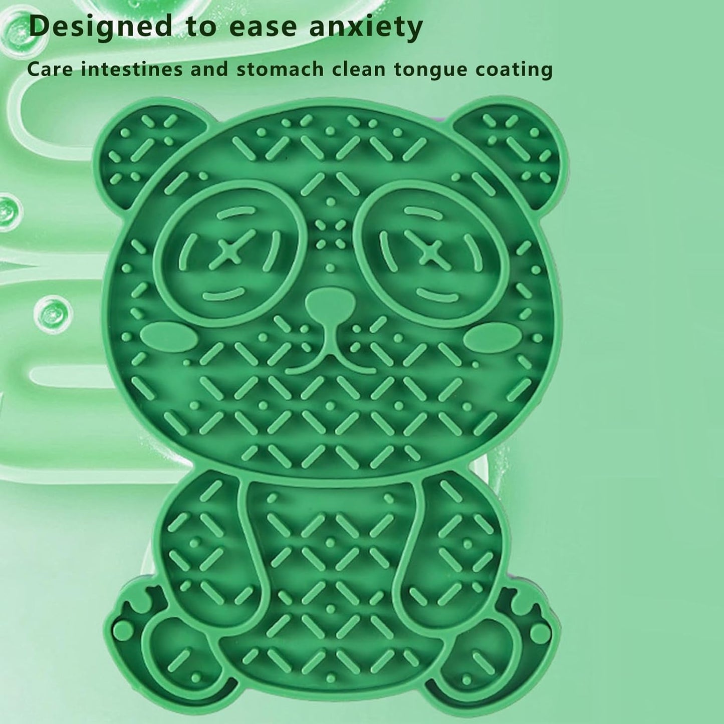 Panda-Shaped Cat & Dog Lick Mat, Non-Slip Suction Cups, Slow Feeders, Reduces Boredom, Promotes Dental Health, Easy to Clean