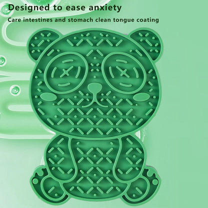 Panda-Shaped Cat & Dog Lick Mat, Non-Slip Suction Cups, Slow Feeders, Reduces Boredom, Promotes Dental Health, Easy to Clean