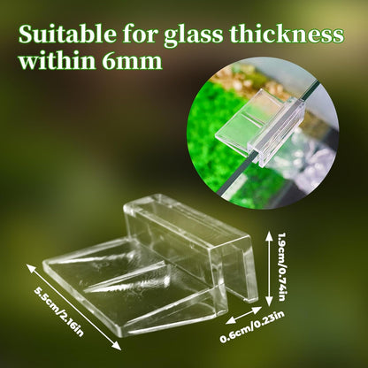 8 Pack Transparent Acrylic Tank Lid with Clips, Aquarium Lid Hood, Fish Tank Top Cover, Breeder Tank Lid, Acrylic Grid Panel Fish Tank Lid, Aquarium Cover Lid